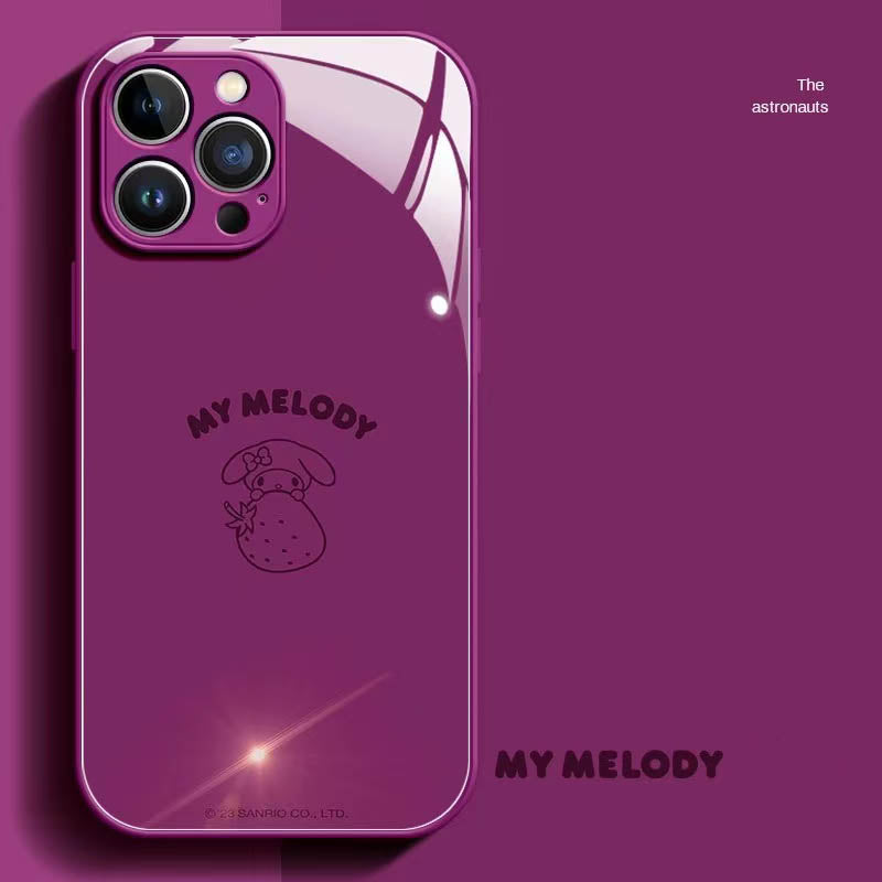 スマホケース  メロディ、ハローキティ、クロミーの 3 キャラクターをテーマ、全 5 色  耐衝撃・防振性能に優れ、高級感あふれるスマホケースで、iPhone に対応