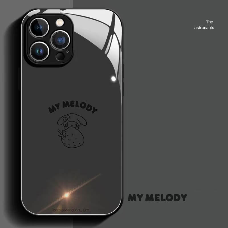 スマホケース  メロディ、ハローキティ、クロミーの 3 キャラクターをテーマ、全 5 色  耐衝撃・防振性能に優れ、高級感あふれるスマホケースで、iPhone に対応