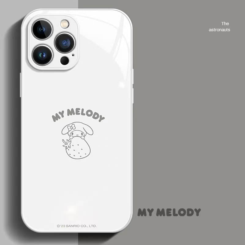 スマホケース  メロディ、ハローキティ、クロミーの 3 キャラクターをテーマ、全 5 色  耐衝撃・防振性能に優れ、高級感あふれるスマホケースで、iPhone に対応