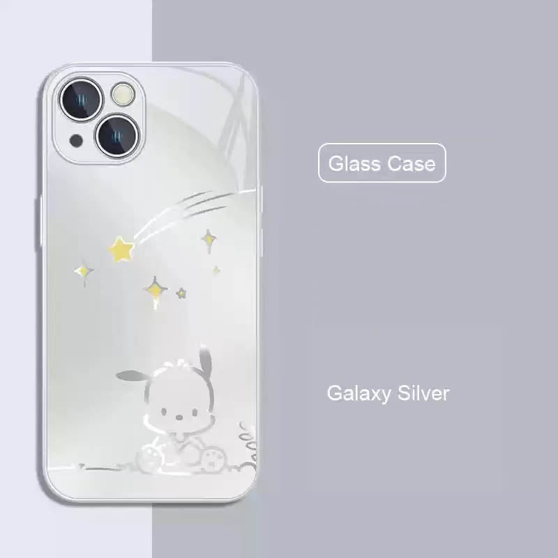 スマホケース  ハローキティ とポチャッコテーマ、全 3 色  耐衝撃・防振性能に優れ、高級感あふれるスマホケースで、iPhone に対応