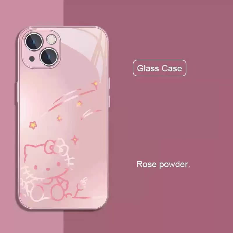 スマホケース  ハローキティ とポチャッコテーマ、全 3 色  耐衝撃・防振性能に優れ、高級感あふれるスマホケースで、iPhone に対応