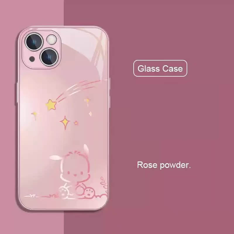 スマホケース  ハローキティ とポチャッコテーマ、全 3 色  耐衝撃・防振性能に優れ、高級感あふれるスマホケースで、iPhone に対応