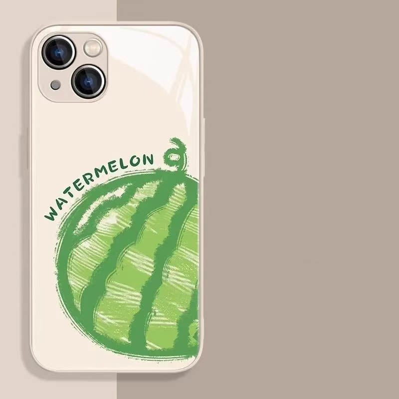 スマホケース  6 種のリアルなフルーツテーマ、夏のフルーツパーティがスマホにやってきます!  耐衝撃・防振性能に優れ、高級感あふれるスマホケースで、iPhone に対応