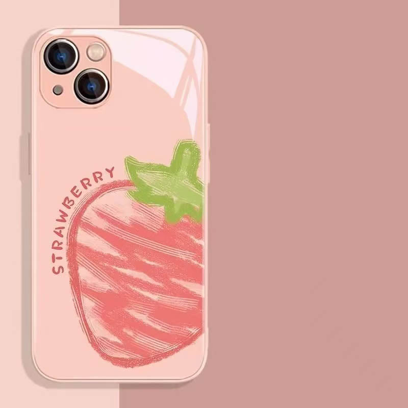 スマホケース  6 種のリアルなフルーツテーマ、夏のフルーツパーティがスマホにやってきます!  耐衝撃・防振性能に優れ、高級感あふれるスマホケースで、iPhone に対応