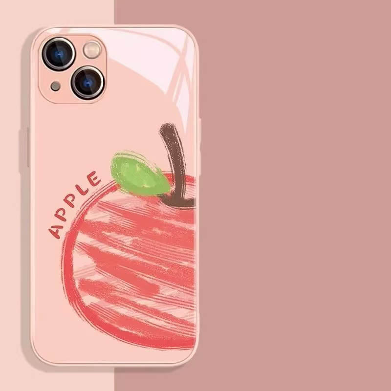 スマホケース  6 種のリアルなフルーツテーマ、夏のフルーツパーティがスマホにやってきます!  耐衝撃・防振性能に優れ、高級感あふれるスマホケースで、iPhone に対応