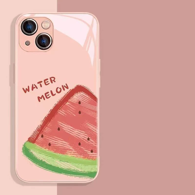 スマホケース  6 種のリアルなフルーツテーマ、夏のフルーツパーティがスマホにやってきます!  耐衝撃・防振性能に優れ、高級感あふれるスマホケースで、iPhone に対応