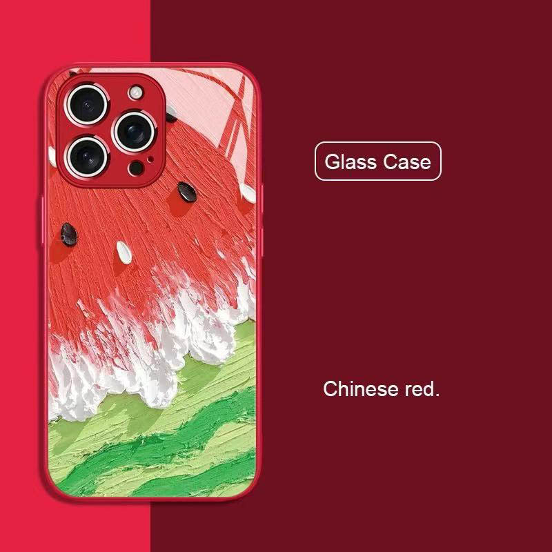 スマホケース  夏の陽気を感じる油絵の世界がスマホに!全4色  耐衝撃・防振性能に優れ、高級感あふれるスマホケースで、iPhone に対応