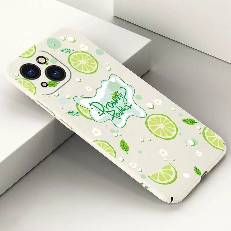 スマホケース  さわやかなレモンの風味がテーマの超薄型スマホケース!  耐衝撃・防振性能に優れ、高級感あふれるスマホケースで、iPhone に対応