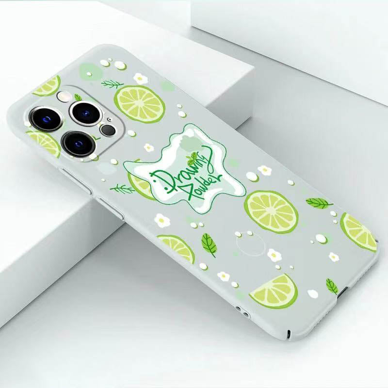 スマホケース  さわやかなレモンの風味がテーマの超薄型スマホケース!  耐衝撃・防振性能に優れ、高級感あふれるスマホケースで、iPhone に対応