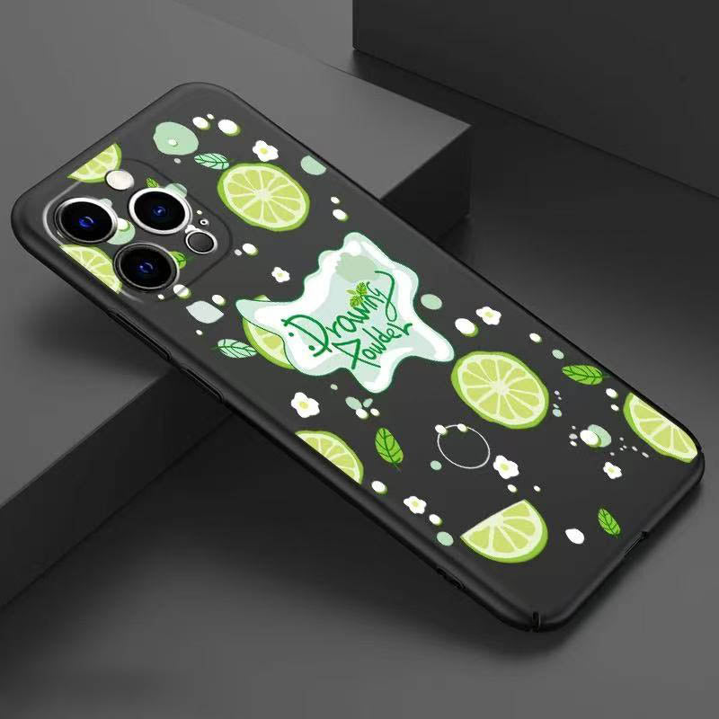 スマホケース  さわやかなレモンの風味がテーマの超薄型スマホケース!  耐衝撃・防振性能に優れ、高級感あふれるスマホケースで、iPhone に対応