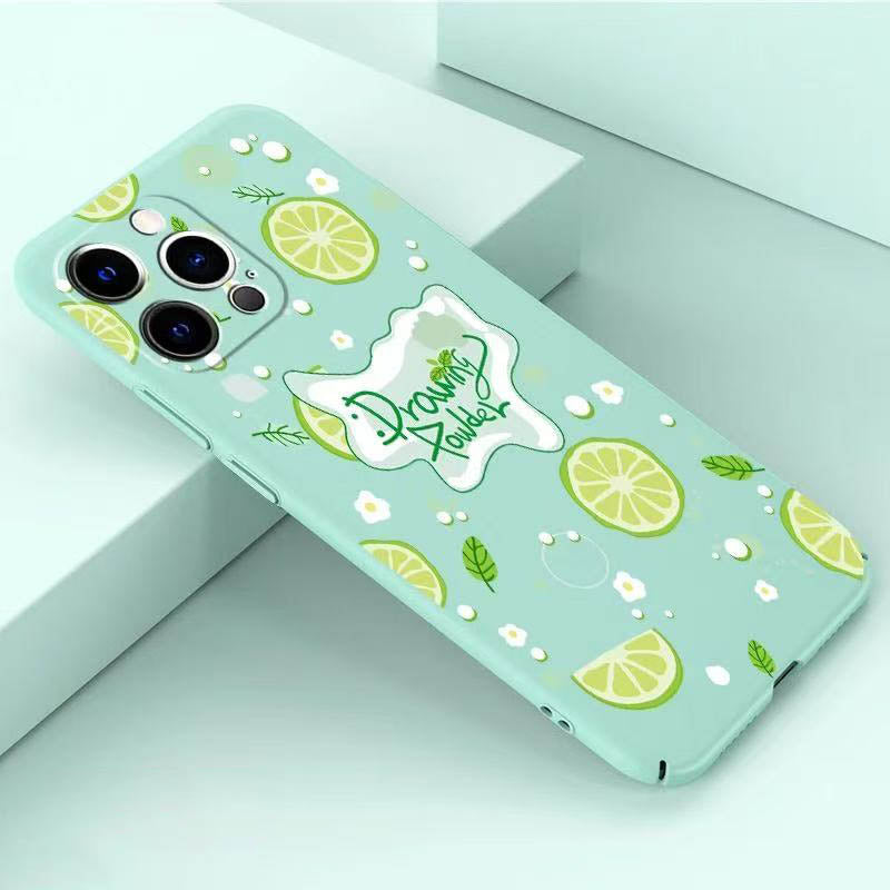 スマホケース  さわやかなレモンの風味がテーマの超薄型スマホケース!  耐衝撃・防振性能に優れ、高級感あふれるスマホケースで、iPhone に対応