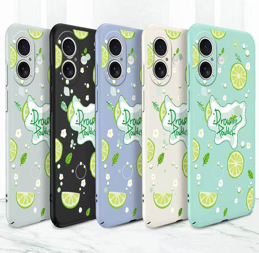 スマホケース  さわやかなレモンの風味がテーマの超薄型スマホケース!  耐衝撃・防振性能に優れ、高級感あふれるスマホケースで、iPhone に対応