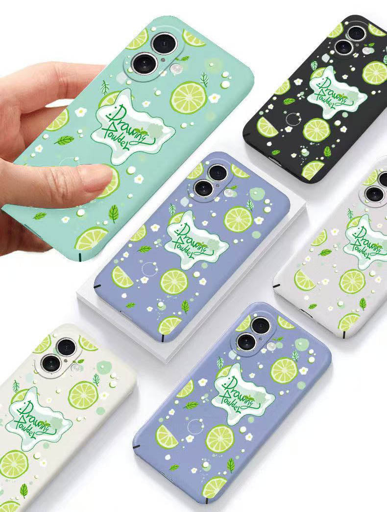 スマホケース  さわやかなレモンの風味がテーマの超薄型スマホケース!  耐衝撃・防振性能に優れ、高級感あふれるスマホケースで、iPhone に対応