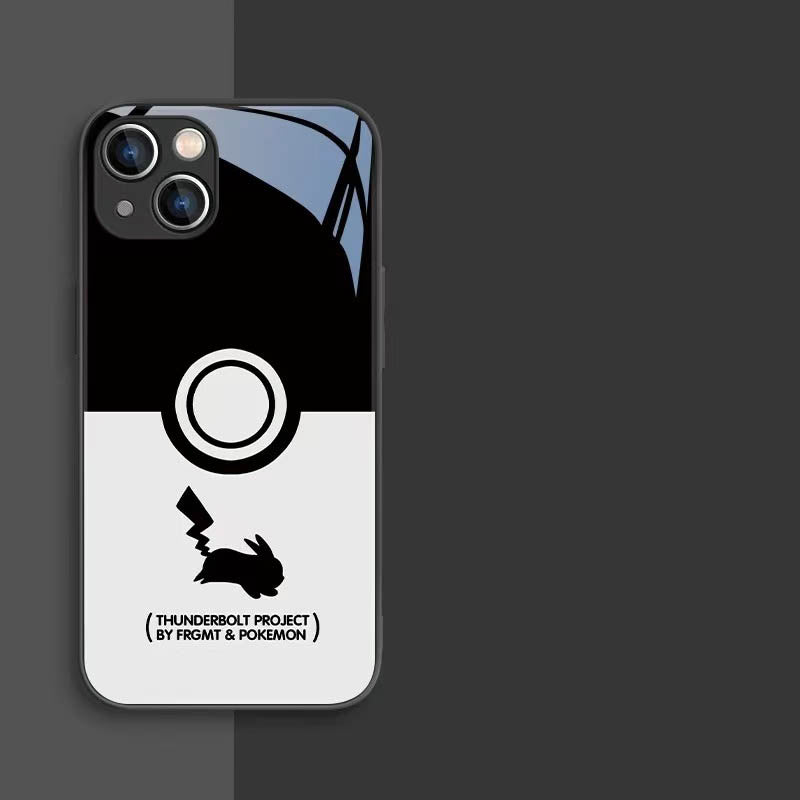 スマホケース  人気ポケモン「ピカチュウ」と「ゲンガー」がケースに躍動!  耐衝撃・防振性能に優れ、高級感あふれるスマホケースで、iPhone に対応