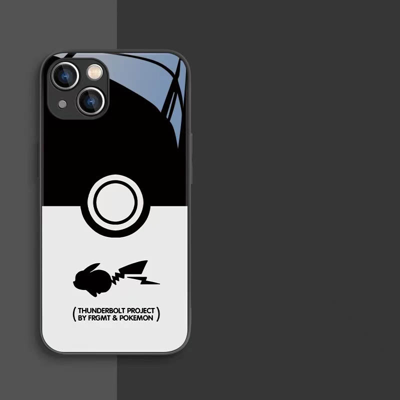 スマホケース  人気ポケモン「ピカチュウ」と「ゲンガー」がケースに躍動!  耐衝撃・防振性能に優れ、高級感あふれるスマホケースで、iPhone に対応