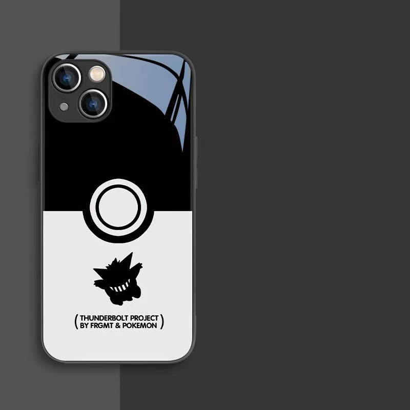 スマホケース  人気ポケモン「ピカチュウ」と「ゲンガー」がケースに躍動!  耐衝撃・防振性能に優れ、高級感あふれるスマホケースで、iPhone に対応