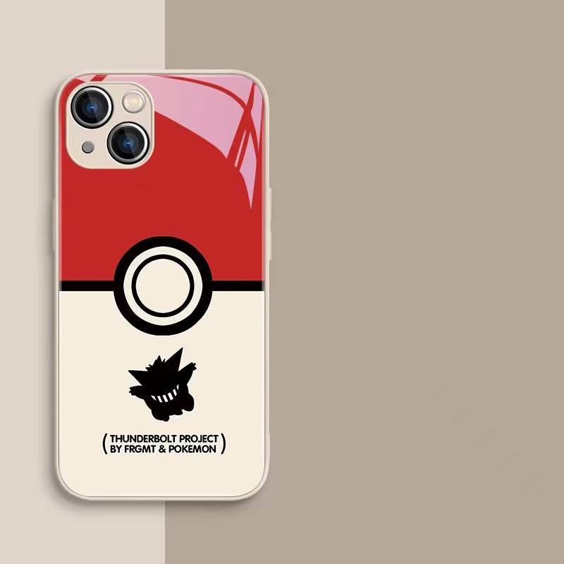 スマホケース  人気ポケモン「ピカチュウ」と「ゲンガー」がケースに躍動!  耐衝撃・防振性能に優れ、高級感あふれるスマホケースで、iPhone に対応