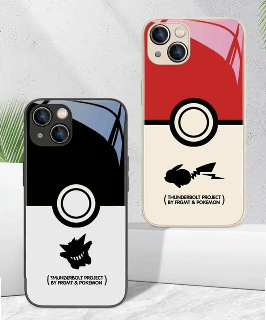 スマホケース  人気ポケモン「ピカチュウ」と「ゲンガー」がケースに躍動!  耐衝撃・防振性能に優れ、高級感あふれるスマホケースで、iPhone に対応