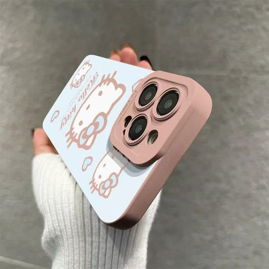 スマホケース  ハローキティの可愛らしさと優しいラブハートが融合した!全13色  耐衝撃・防振性能に優れ、高級感あふれるスマホケースで、iPhone に対応