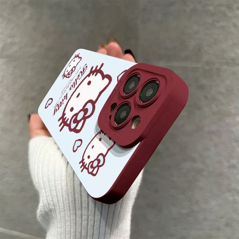 スマホケース ハローキティの可愛らしさと優しいラブハートが融合した!全13色 耐衝撃・防振性能に優れ、高級感あふれるスマホケースで、iPhone に対応