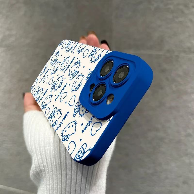 スマホケース  ハローキティと無限大のラブがケースを埋め尽くす、夢心地のデザインです!全13色  耐衝撃・防振性能に優れ、高級感あふれるスマホケースで、iPhone に対応