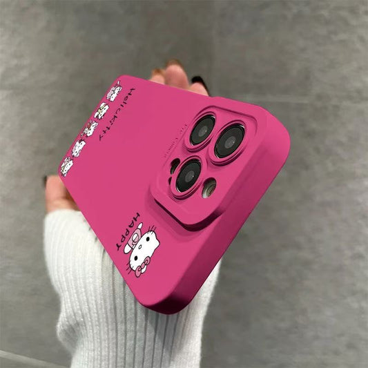 スマホケース  幸運がいつでもそばにいるような、ハローキティのラッキーテーマケースです!全13色  耐衝撃・防振性能に優れ、高級感あふれるスマホケースで、iPhone に対応