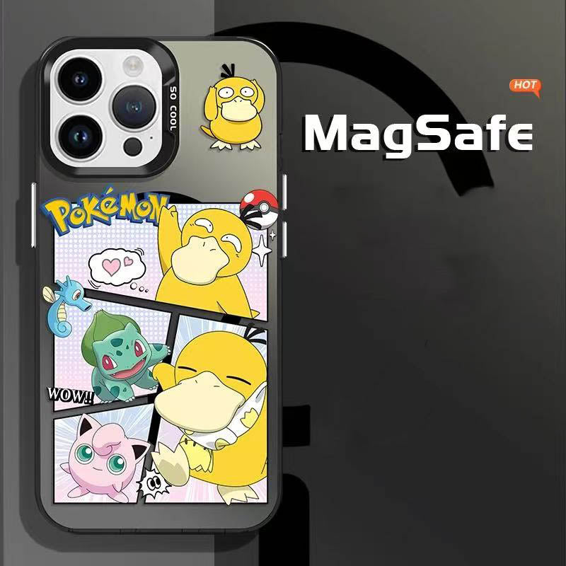 スマホケース 人気ポケモンたちが躍動するカートゥーンデザインのマグネットスマホケースが登場! 耐衝撃・防振性能に優れ、高級感あふれるスマホケースで、iPhone に対応