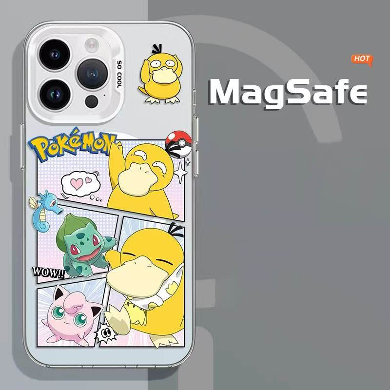 スマホケース 人気ポケモンたちが躍動するカートゥーンデザインのマグネットスマホケースが登場! 耐衝撃・防振性能に優れ、高級感あふれるスマホケースで、iPhone に対応