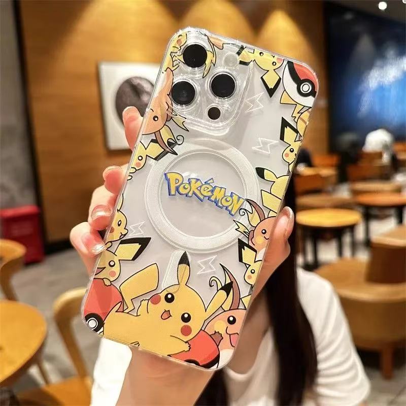 スマホケース 人気ポケモンたちが躍動するカートゥーンデザインのマグネットスマホケースが登場! 耐衝撃・防振性能に優れ、高級感あふれるスマホケースで、iPhone に対応