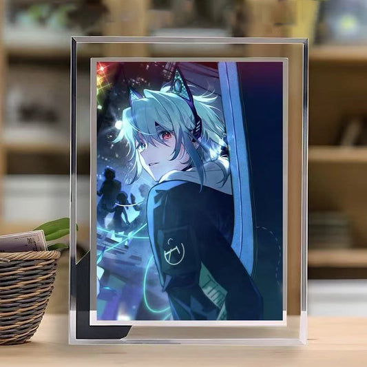 アサ AZA グッズのクリスタルガラスフレームで、デザインのカスタマイズが可能