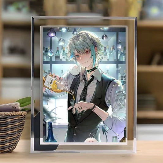 アサ AZA グッズのクリスタルガラスフレームで、デザインのカスタマイズが可能