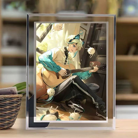 アサ AZA グッズのクリスタルガラスフレームで、デザインのカスタマイズが可能