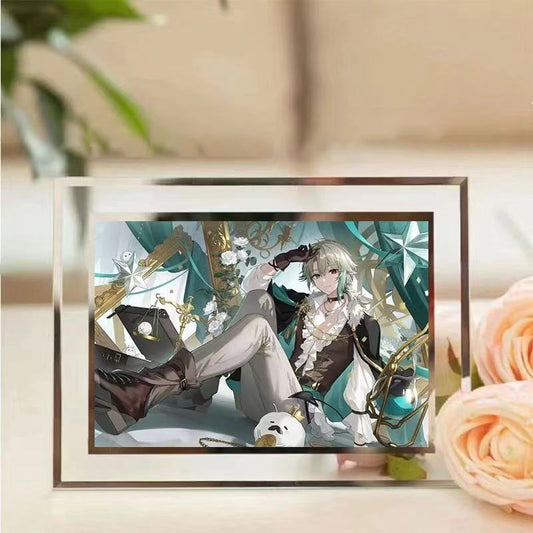 アサ AZA グッズのクリスタルガラスフレームで、デザインのカスタマイズが可能