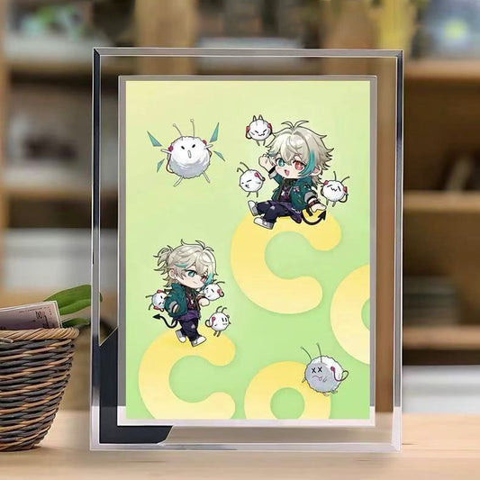 アサ AZA グッズのクリスタルガラスフレームで、デザインのカスタマイズが可能