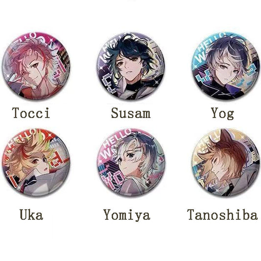 ViryuaReal Hello World グッズ アニメ二次元 6 種セット 缶バッジ