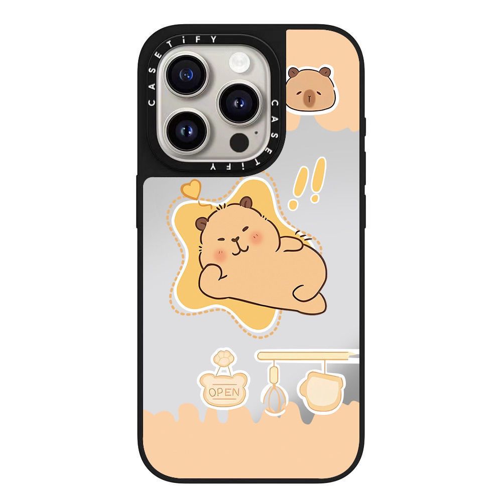 スマホケース バタークマテーマ 全 5 種類 耐衝撃・防振性能に優れ、高級感あふれるスマホケースで、iPhone に対応