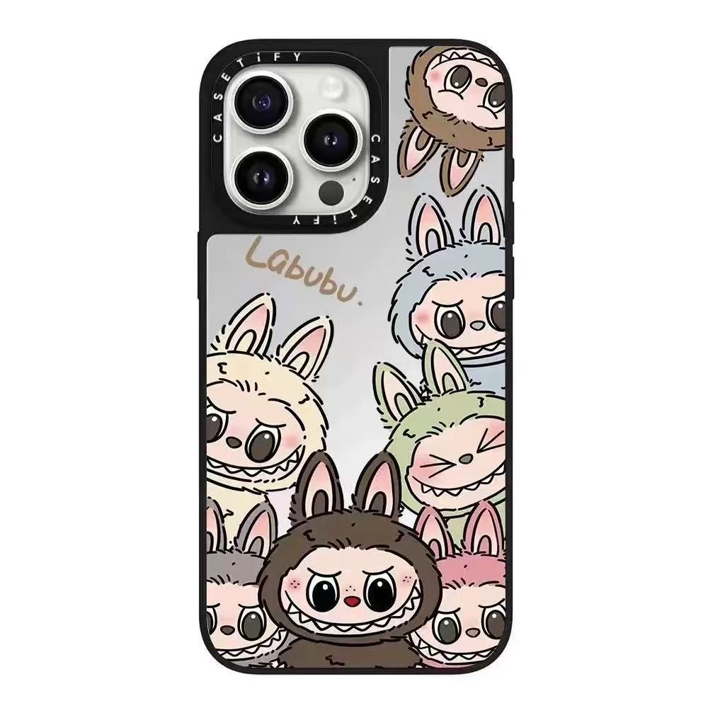 スマホケース labubuテーマ 耐衝撃・防振性能に優れ、高級感あふれるスマホケースで、iPhone に対応