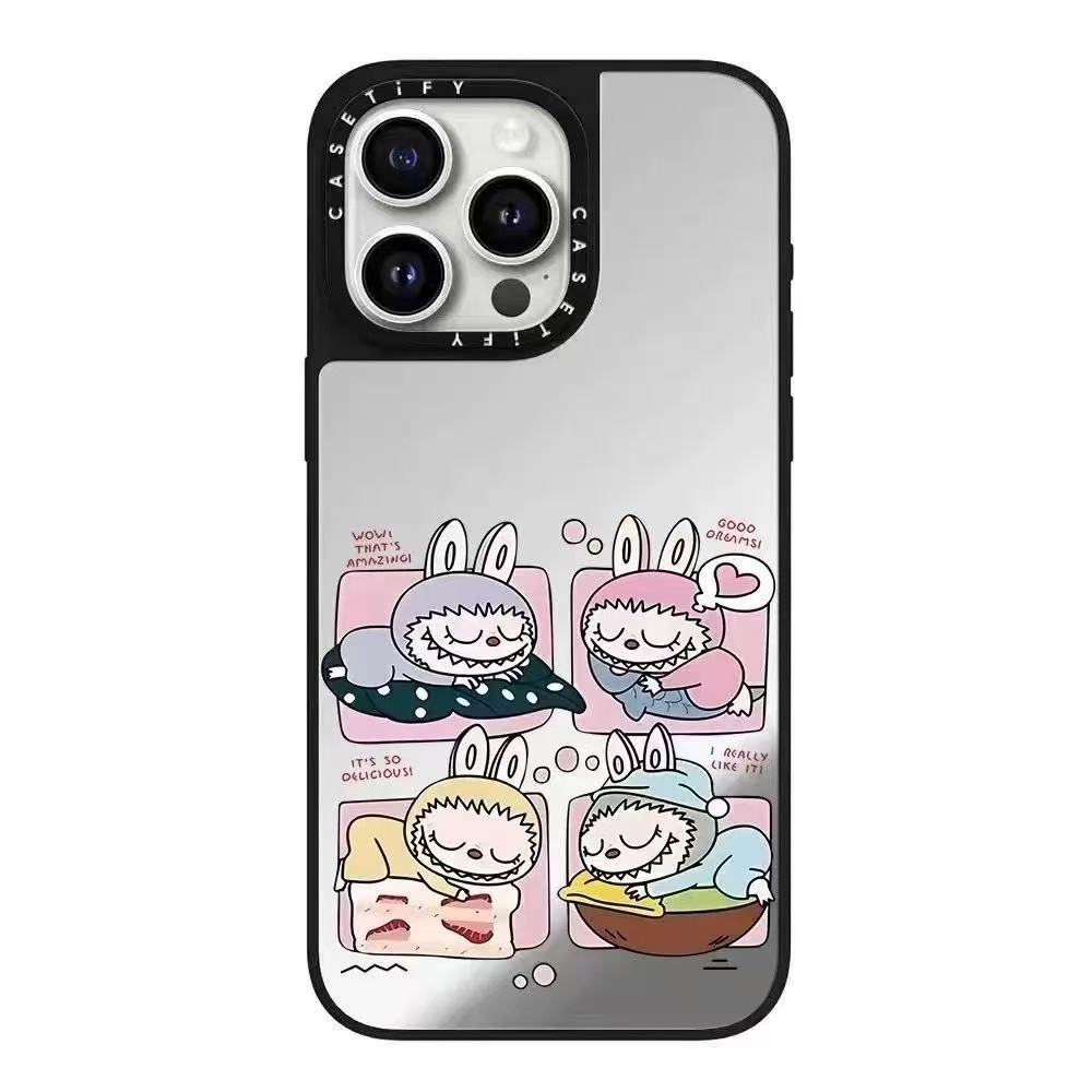 スマホケース labubuテーマ 耐衝撃・防振性能に優れ、高級感あふれるスマホケースで、iPhone に対応
