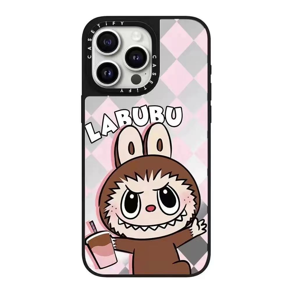 スマホケース labubuテーマ 耐衝撃・防振性能に優れ、高級感あふれるスマホケースで、iPhone に対応