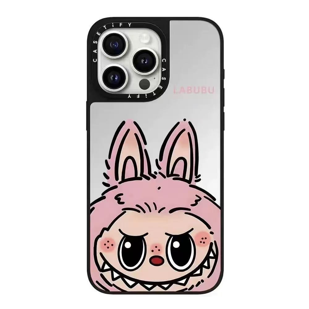 スマホケース labubuテーマ 耐衝撃・防振性能に優れ、高級感あふれるスマホケースで、iPhone に対応