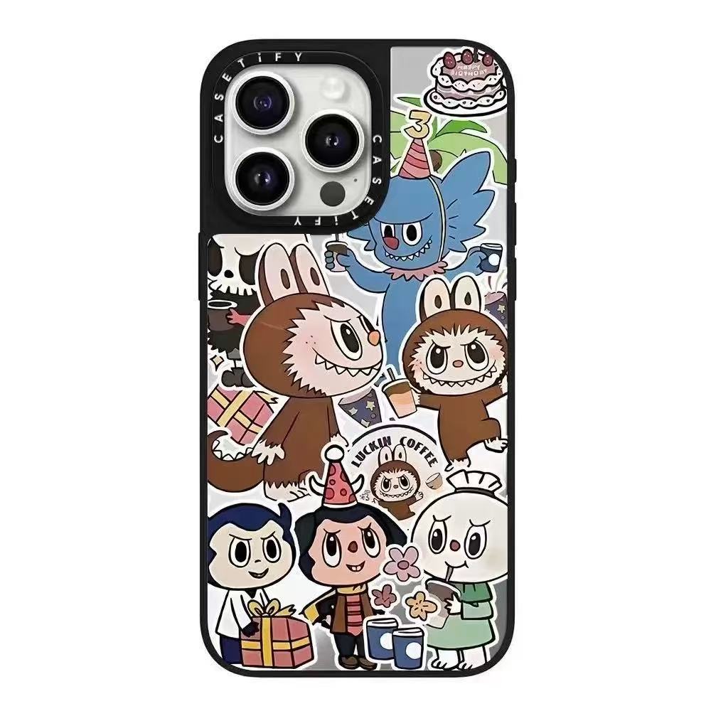 スマホケース labubuテーマ 耐衝撃・防振性能に優れ、高級感あふれるスマホケースで、iPhone に対応