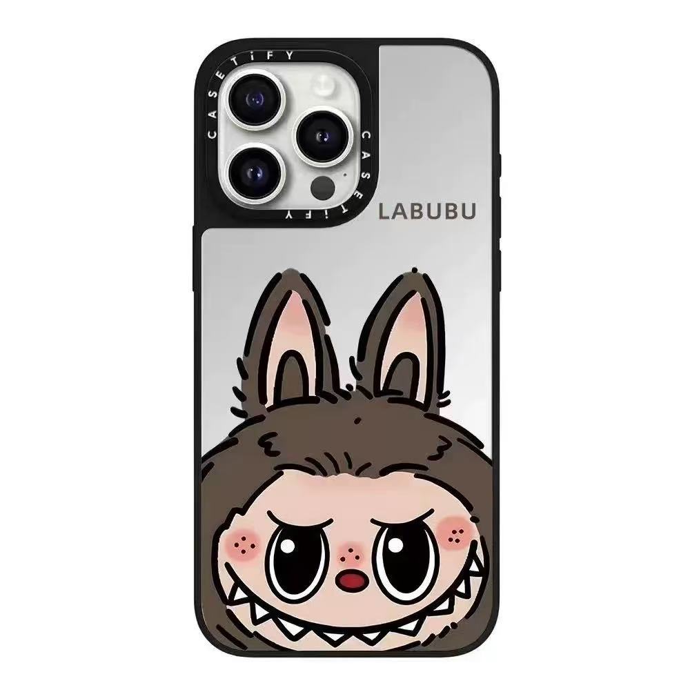 スマホケース labubuテーマ 耐衝撃・防振性能に優れ、高級感あふれるスマホケースで、iPhone に対応