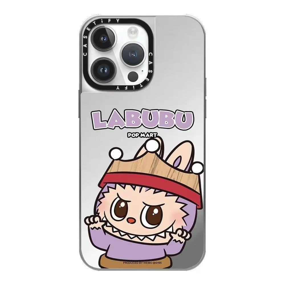 スマホケース labubuテーマ 耐衝撃・防振性能に優れ、高級感あふれるスマホケースで、iPhone に対応