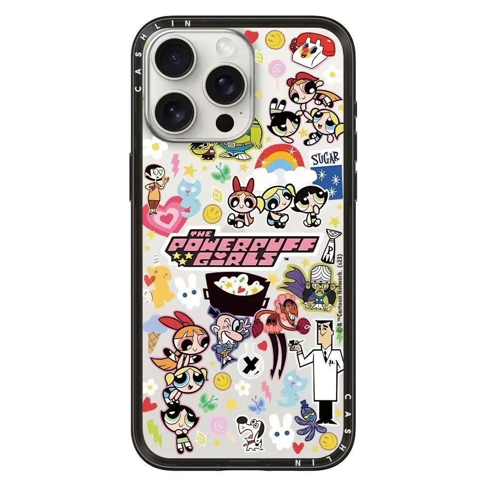 スマホケース マルチなステッカーテーマ 耐衝撃・防振性能に優れ、高級感あふれるスマホケースで、iPhone に対応