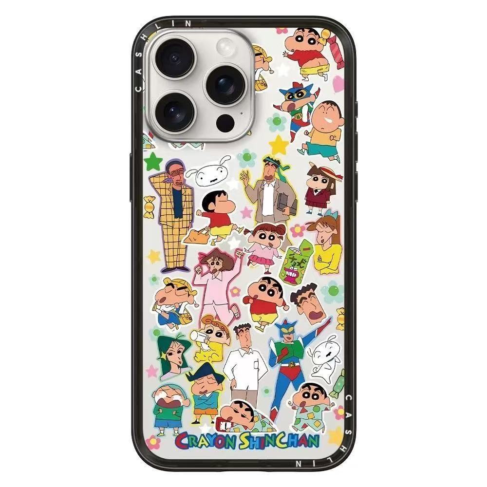 スマホケース マルチなステッカーテーマ 耐衝撃・防振性能に優れ、高級感あふれるスマホケースで、iPhone に対応