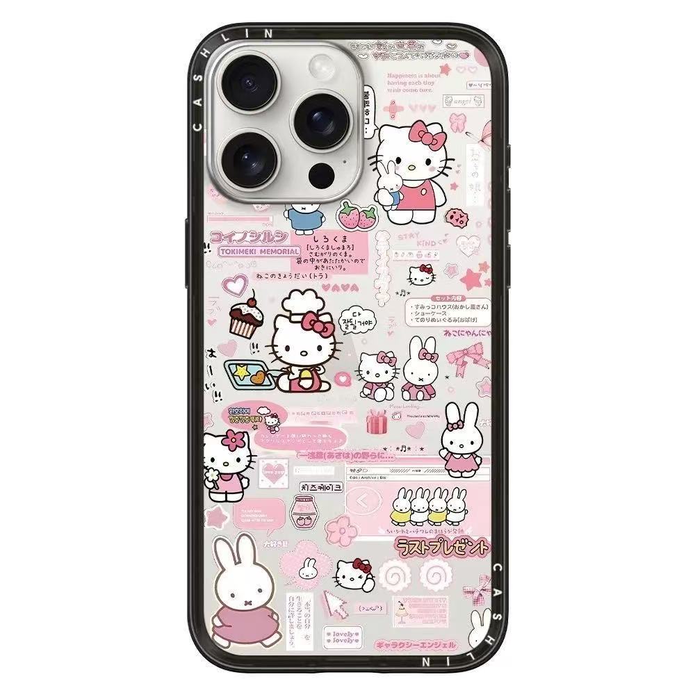スマホケース マルチなステッカーテーマ 耐衝撃・防振性能に優れ、高級感あふれるスマホケースで、iPhone に対応