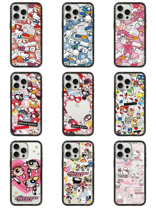 スマホケース  マルチなステッカーテーマ  耐衝撃・防振性能に優れ、高級感あふれるスマホケースで、iPhone に対応