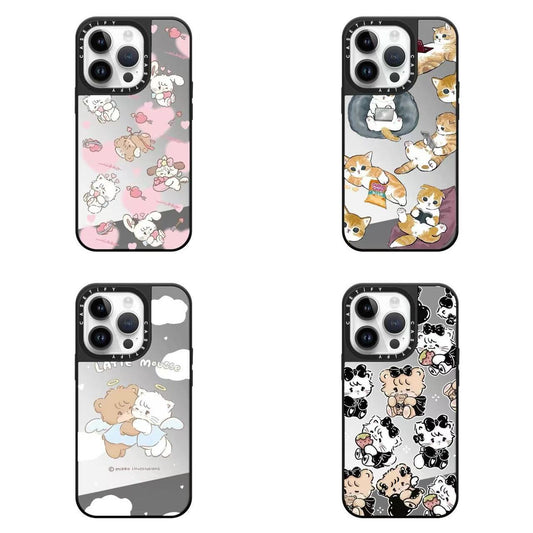 スマホケース  萌えネコテーマ  耐衝撃・防振性能に優れ、高級感あふれるスマホケースで、iPhone に対応