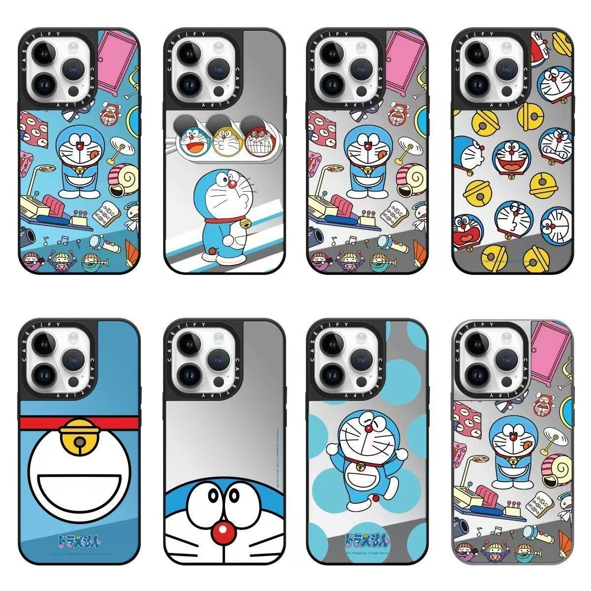 スマホケース ドラえもんの魅力をアート感あふれるテーマ 耐衝撃・防振性能に優れ、高級感あふれるスマホケースで、iPhone に対応