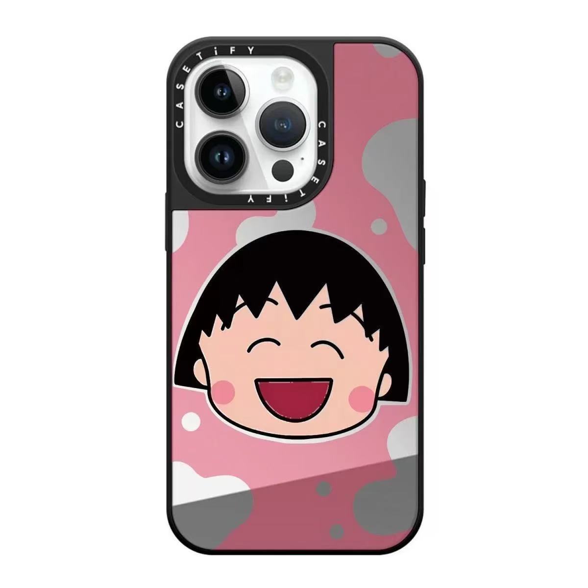 スマホケース ちびまる子ちゃんテーマ 耐衝撃・防振性能に優れ、高級感あふれるスマホケースで、iPhone に対応